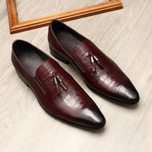 Load image into Gallery viewer, Formal Men Business Dress Pointed Toe Shoes Genuine Leather Mens