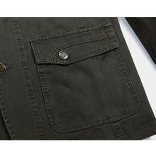 Load image into Gallery viewer, Autumn Cotton Multi Pockets Single-breasted Casual Blazers