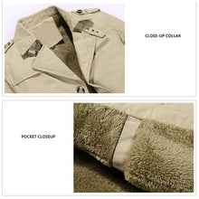Load image into Gallery viewer, Winter Velvet Plus Thick Warm Military Style Outdoor Jacket Slim Fit Men Parkas Coat