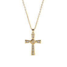 Load image into Gallery viewer, Niche Personality Hip Hop Mens Cross Necklace Pendant