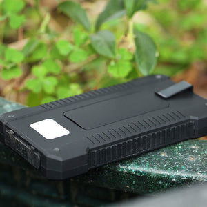 Waterproof Portable Solar Powered Phone Battery Charger  20000mAh