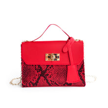 Load image into Gallery viewer, Serpentine Handbags For Women 2021 New Soft PU Shoulder Bags Female Small Square Messenger Bags Ladies Travel Chain Crossbody