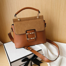 Load image into Gallery viewer, Women Bag Vintage Shoulder Bags 2021 Buckle PU Leather Handbags Crossbody Bags For Women Famous Brand Spring Sac Femme Women Bag Vintage Shoulder Bags 2021 Buckle PU Leather Handbags Crossbody Bags F