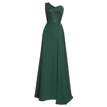 Load image into Gallery viewer, New European And American Foreign Trade African Women&#39;s Sloping Shoulder Sexy Long Dress