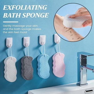 3D Soft Sponge Body Scrubber Bath Exfoliating Scrub Sponge Shower Brush Body Skin Cleaner Dead Skin Remover
