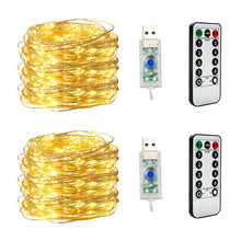 Load image into Gallery viewer, explosion models remote copper copper string lights 100LED low voltage waterproof Christmas day lights cross-border lights