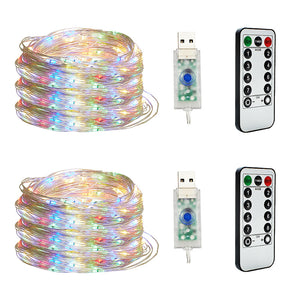 explosion models remote copper copper string lights 100LED low voltage waterproof Christmas day lights cross-border lights