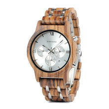 Load image into Gallery viewer, P19 Wooden Mens Quartz Watches Date