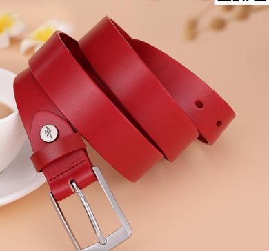 Belt Luxury Designer simple versatile Fashion Women Leather Belt Thin