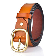 Load image into Gallery viewer, Belt ladies leather pure leather belt female simple wild Korean 2019 new with jeans decorative women&#39;s