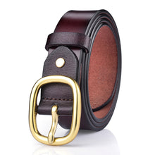 Load image into Gallery viewer, Belt ladies leather pure leather belt female simple wild Korean 2019 new with jeans decorative women&#39;s