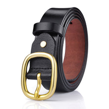 Load image into Gallery viewer, Belt ladies leather pure leather belt female simple wild Korean 2019 new with jeans decorative women&#39;s
