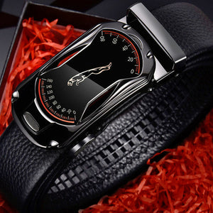 Belts Men Sports Car Luxury Brand Designer Fashion Automatic Buckle