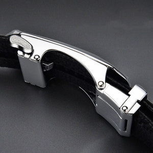 Belts Men Sports Car Luxury Brand Designer Fashion Automatic Buckle