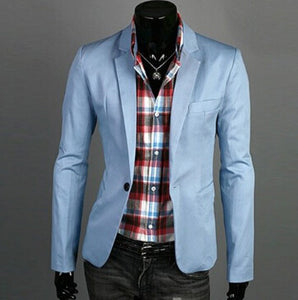 Blazer men New Arrival Fashion Clothing Wild Single Button terno suit Jacket Men's Casual Slim Fit Suit blazer masculino