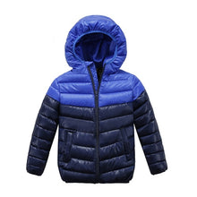 Load image into Gallery viewer, Boys Blue winter coats &amp; Jacket kids Zipper jackets Boys thick Winter jacket high quality Boy Winter Coat kids clothes