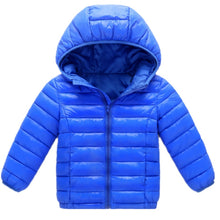 Load image into Gallery viewer, Boys Blue winter coats &amp; Jacket kids Zipper jackets Boys thick Winter jacket high quality Boy Winter Coat kids clothes