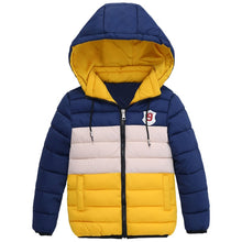 Load image into Gallery viewer, Boys Blue winter coats &amp; Jacket kids Zipper jackets Boys thick Winter jacket high quality Boy Winter Coat kids clothes