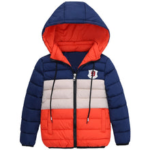 Load image into Gallery viewer, Boys Blue winter coats &amp; Jacket kids Zipper jackets Boys thick Winter jacket high quality Boy Winter Coat kids clothes