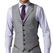 Load image into Gallery viewer, Business Suit Vest Casual Slim Fit Wedding Groom Waistcoat Men Suit Vest Custom Made Men&#39;s Vest