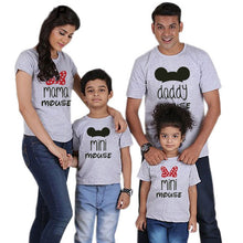 Load image into Gallery viewer, casual wear
 Family suitable
 Clothes Daddy Mama very small Mouse Mommy &amp; Me small Tshirt Printing Woman lovish style
 Baby Girl Dress Big Sister