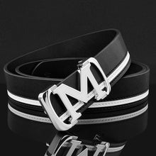 Load image into Gallery viewer, Casual white  mens belt  M  genuine leather belt fashion luxury brand