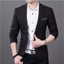 Load image into Gallery viewer, Charm Men&#39;s Casual Slim Fit One Button Suit Blazer Fashion New Stylish Formal Coat Jacket Tops