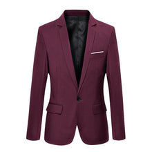 Load image into Gallery viewer, Charm Men&#39;s Casual Slim Fit One Button Suit Blazer Fashion New Stylish Formal Coat Jacket Tops