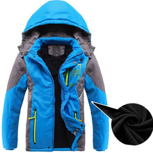 Load image into Gallery viewer, Children Outerwear Warm Coat Sporty Kids Clothes Waterproof Windproof Thicken Boys Girls Cotton-padded Jackets Autumn and Winter