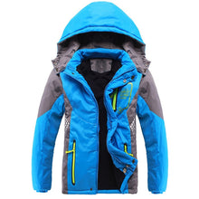 Load image into Gallery viewer, Children Outerwear Warm Coat Sporty Kids Clothes Waterproof Windproof Thicken Boys Girls Cotton-padded Jackets Autumn and Winter