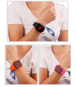 Children fashion watch Red led Boy girl electricity supplier electronic Student watches