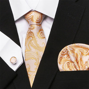 Classic 7.5cm Width Floral Paisley Ties Cravate Luxury Homme Men's Silk Ties For Men Suit Business Wedding Necktie 2018-S04