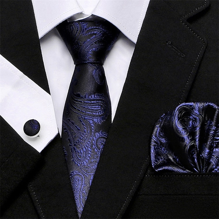 Classic 7.5cm Width Floral Paisley Ties Cravate Luxury Homme Men's Silk Ties For Men Suit Business Wedding Necktie 2018-S04