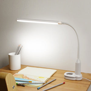 Clip table lamp led mini book clip light student dormitory study bedroom bedside lamp plug-in touch stepless dimming