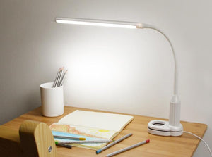 Clip table lamp led mini book clip light student dormitory study bedroom bedside lamp plug-in touch stepless dimming