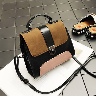 Cross-border for 2018 spring new retro matte hit color small square bag women's shoulder bag diagonal cross small bag
