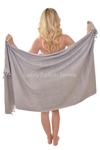 Load image into Gallery viewer, Newport Terry Turkish Towel - Grey
