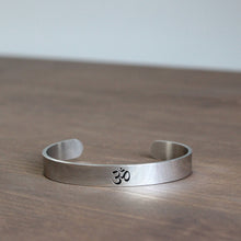 Load image into Gallery viewer, Stainless Steel Yoga OM Sign Bangle For