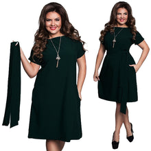Load image into Gallery viewer, Elegant Sexy Chiffon Summer Women Dresses Big Size Dress 2018 Plus Size Women Clothing L-6xl Dress Casual O-neck Bodycon Dress