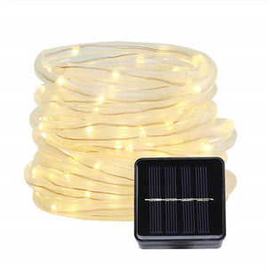 Explosion models solar lights string copper line rainbow tube lights outdoor 100LED Christmas lights garden decoration lights