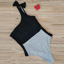 Load image into Gallery viewer, Fancinating Women Girl One Shoulder Striped Lace