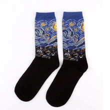 Load image into Gallery viewer, Fashion 19 Patterns Cotton Famous Painting Printed Character Harajuku Design Women Men Art Socks Clothing Accessories