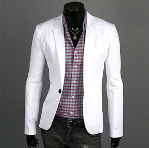 New Spring Autumn Clothing Candy Colors Blazer masculino Casual  Slim Fit Wild terno Men's Suit Jacket