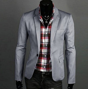 New Spring Autumn Clothing Candy Colors Blazer masculino Casual  Slim Fit Wild terno Men's Suit Jacket