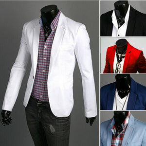 New Spring Autumn Clothing Candy Colors Blazer masculino Casual  Slim Fit Wild terno Men's Suit Jacket