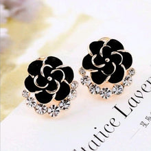 Load image into Gallery viewer, Fashion Flower Peony Women Girls Crystal Earrings