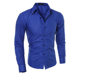 Fashion Men Shirt New Boutique Obscure Plaid Shirts Casual Mens Social Brand Long Sleeve Shirt Camisa Masculina M-5XL