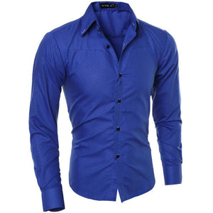 Fashion Men Shirt New Boutique Obscure Plaid Shirts Casual Mens Social Brand Long Sleeve Shirt Camisa Masculina M-5XL