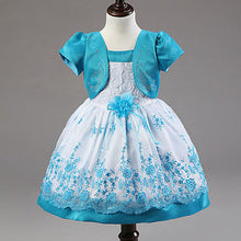 Load image into Gallery viewer, Fashion girls dress Sleeves Roses Fake Two Piece