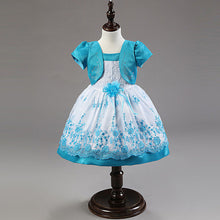 Load image into Gallery viewer, Fashion girls dress Sleeves Roses Fake Two Piece